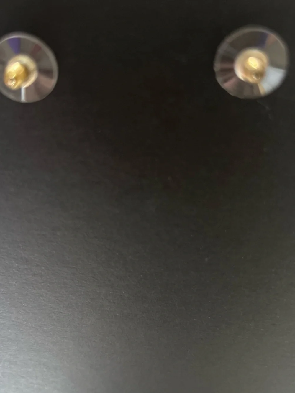 Gold-Tone Green Enamel Drop stud Earrings